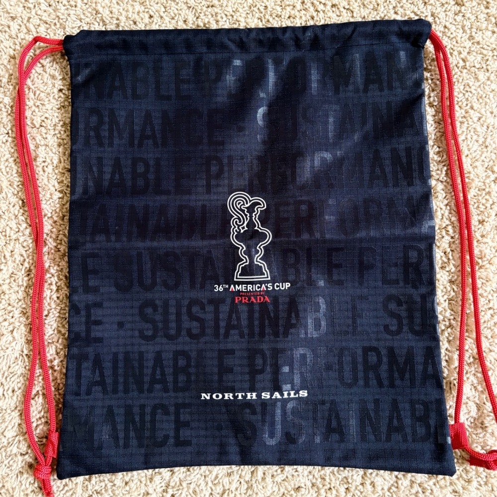 North Sails Prada 36th Americas Cup Drawstring Backpack New Zealand 2021 Bag